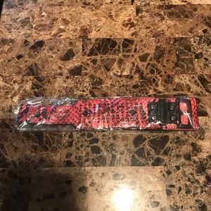 MCM Studded Snack Print Cuff Bracelet